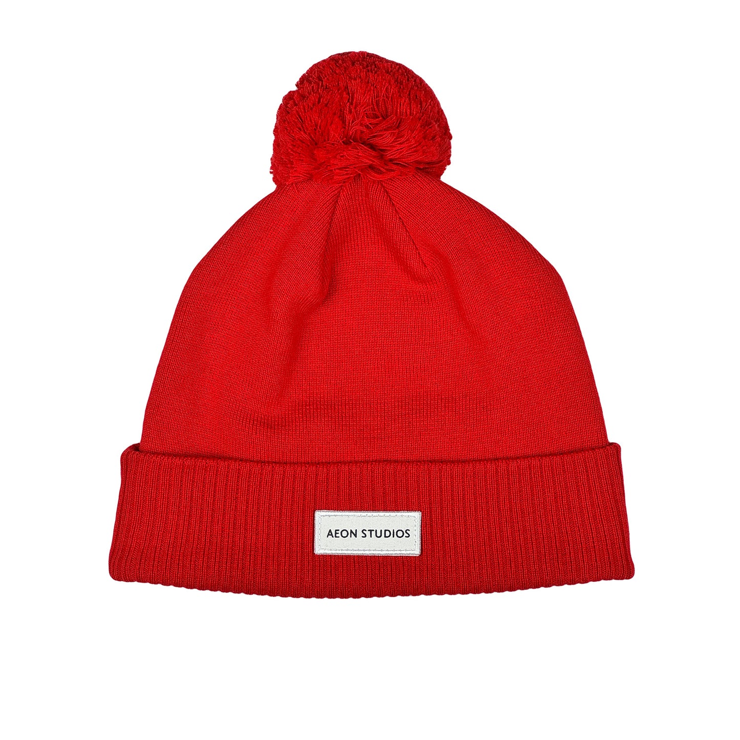 POM POM BEANIE - RED
