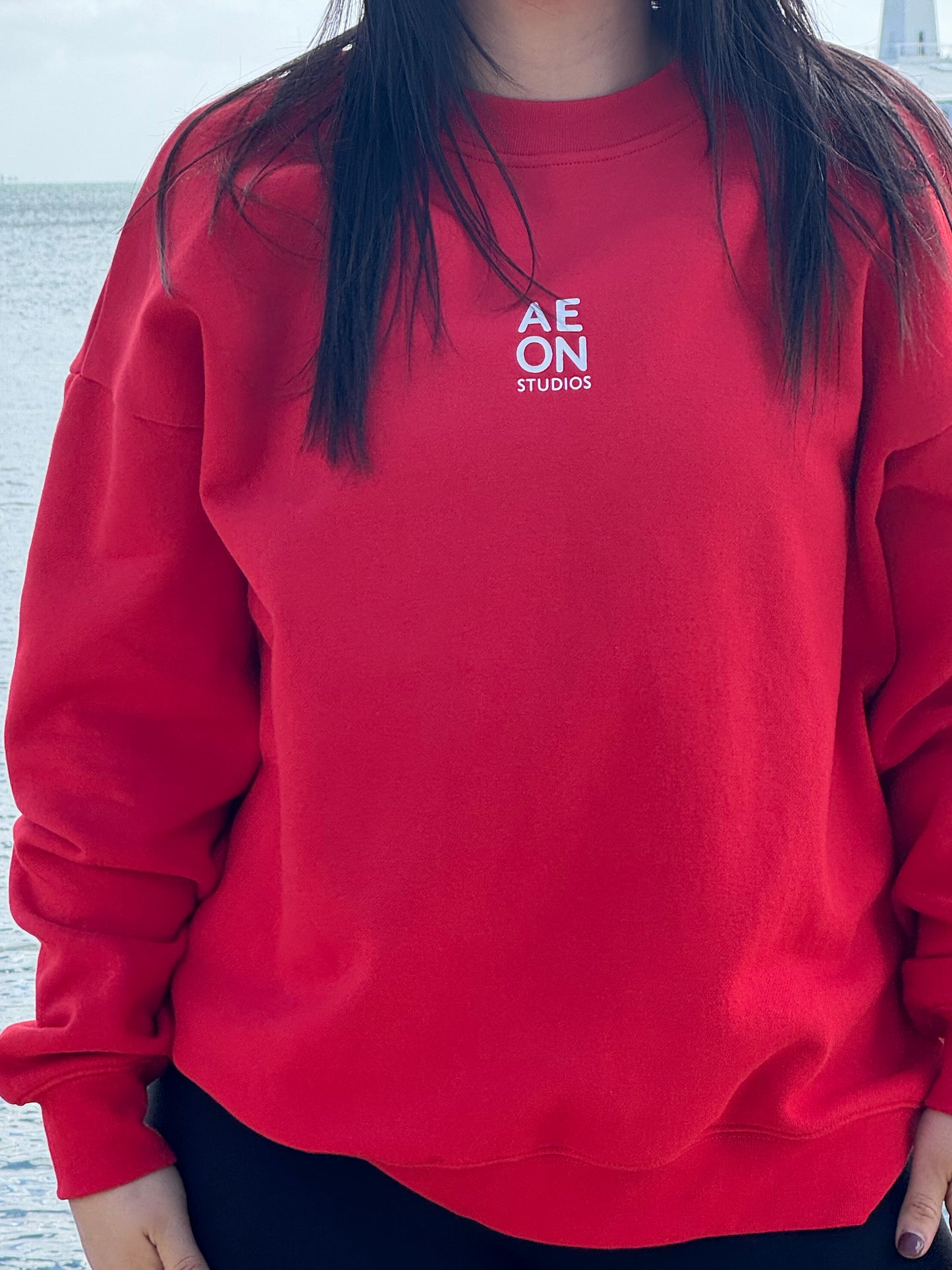 MYLO OVERSIZED SWEATSHIRT - RED