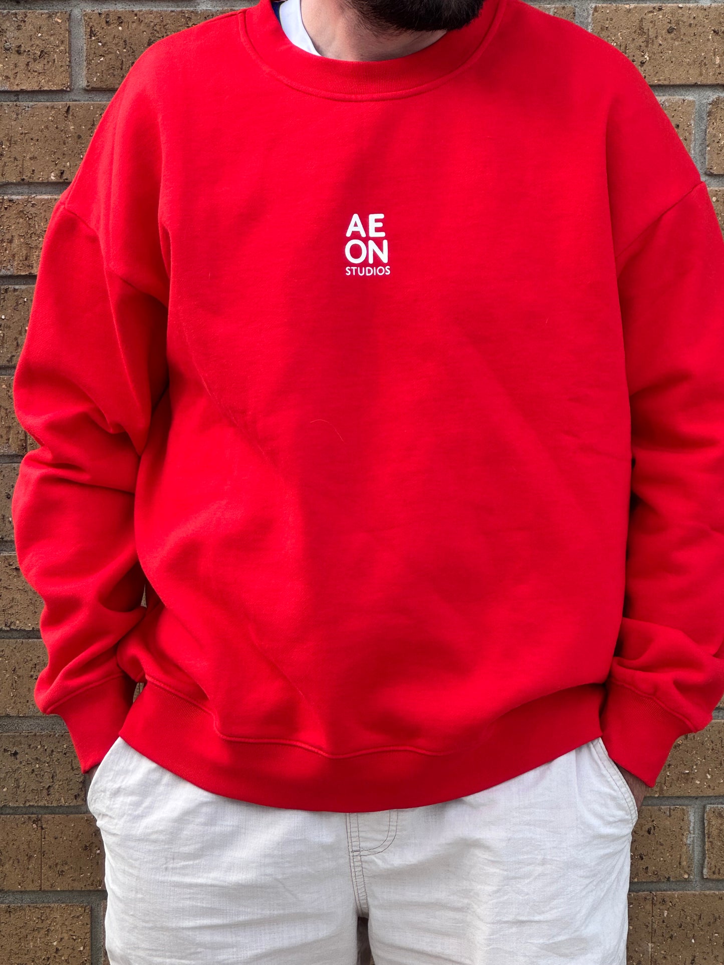 MYLO OVERSIZED SWEATSHIRT - RED