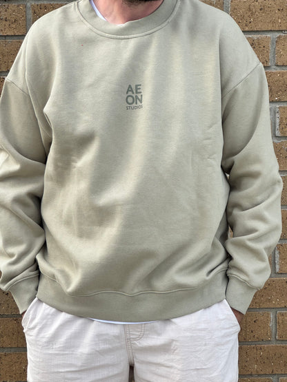 MYLO OVERSIZED SWEATSHIRT - KHAKI