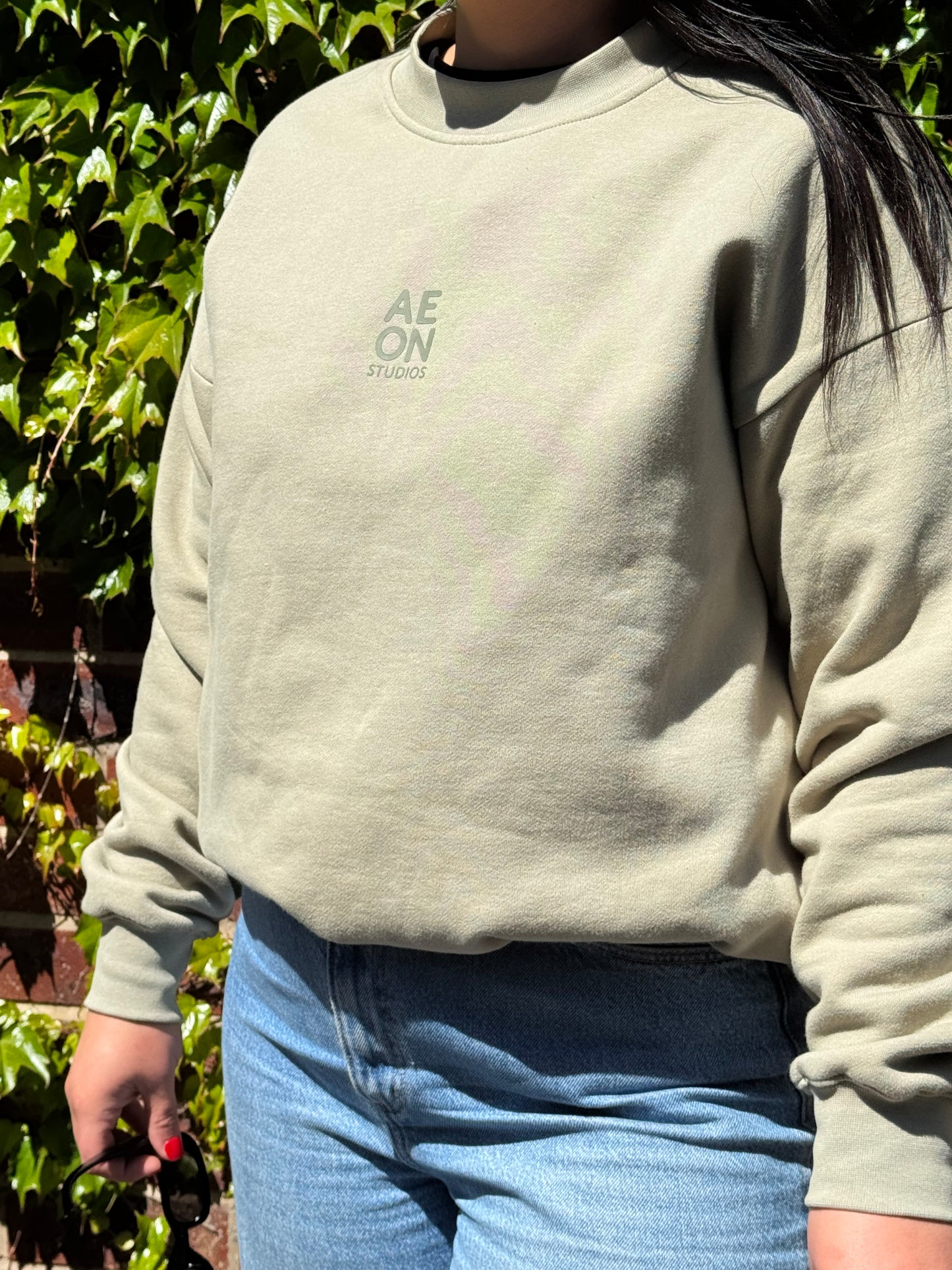 MYLO OVERSIZED SWEATSHIRT - KHAKI