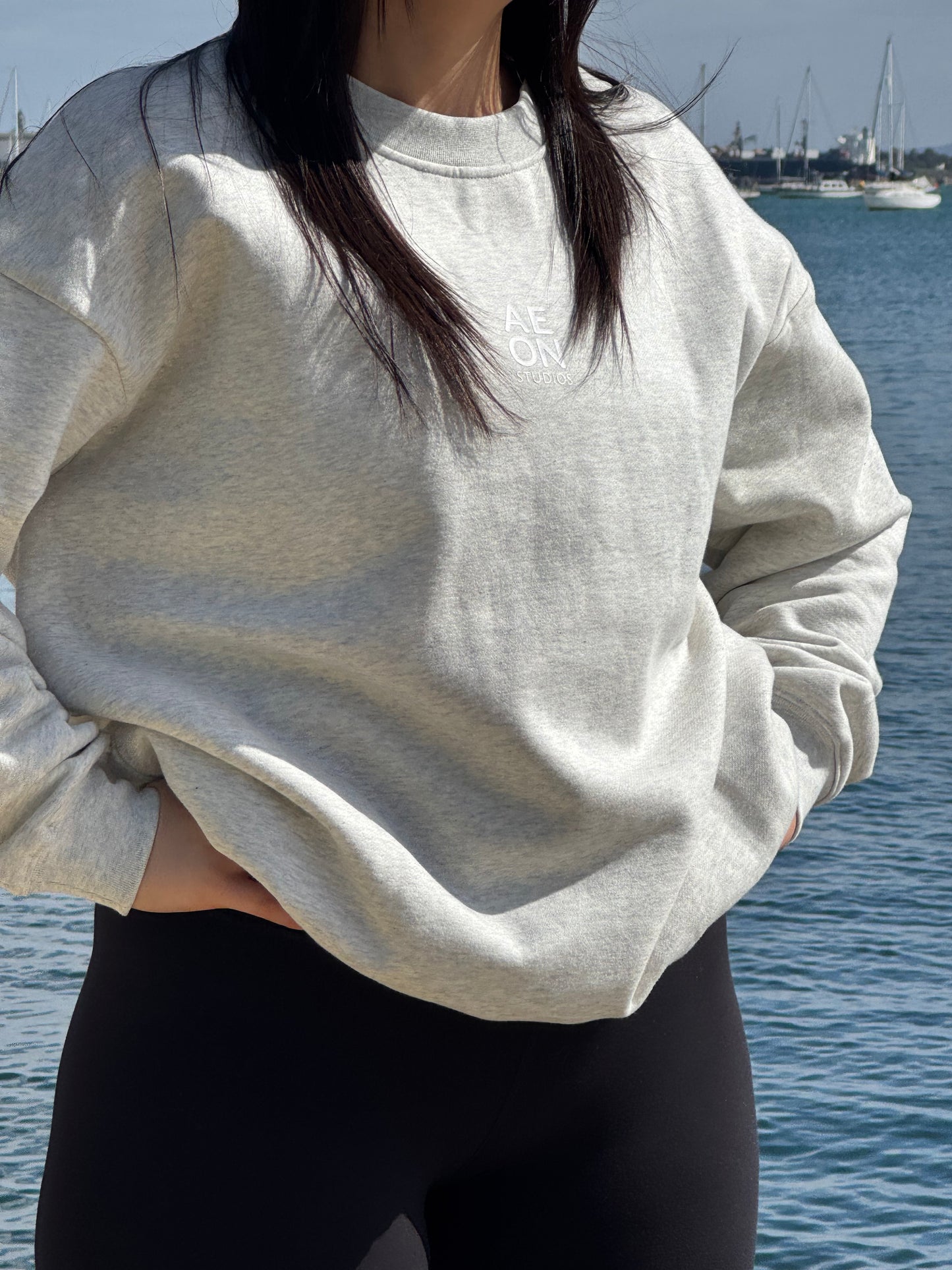 MYLO OVERSIZED SWEATSHIRT - GREY